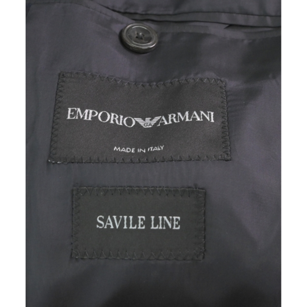 Emporio Armani(エンポリオアルマーニ)のEMPORIO ARMANI ビジネス 50/50(XL位) 紺(ストライプ) 【古着】【中古】 メンズのスーツ(セットアップ)の商品写真