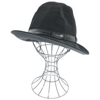 ヨウジヤマモトプールオム(Yohji Yamamoto POUR HOMME)のyohji yamamoto POUR HOMME ハット - 黒 【古着】【中古】(ハット)