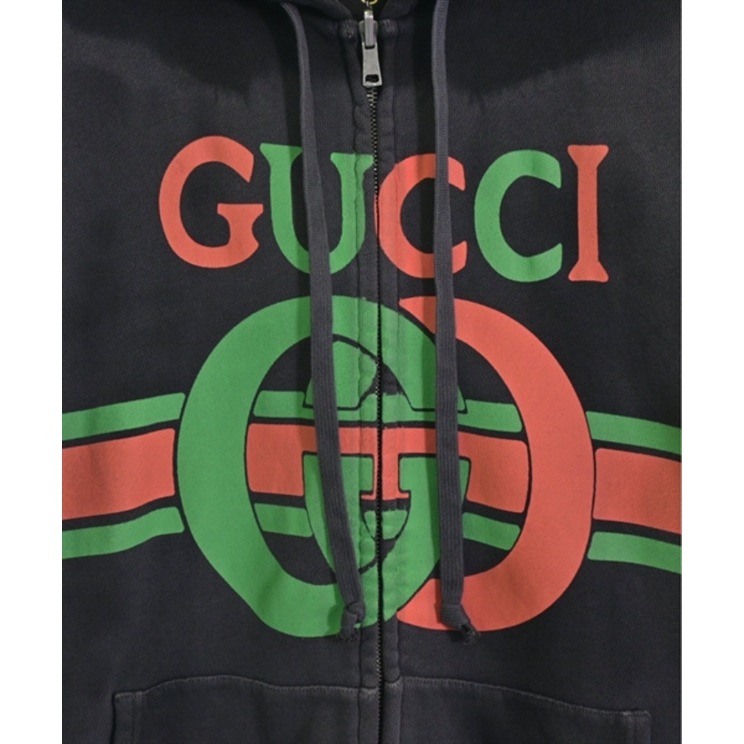Gucci(グッチ)のGUCCI グッチ パーカー XS ダークグレー 【古着】【中古】 メンズのトップス(パーカー)の商品写真