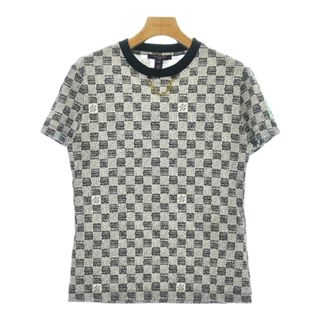 LOUIS VUITTON - LOUIS VUITTON Tシャツ・カットソー XS 黒x白(総柄) 【古着】【中古】