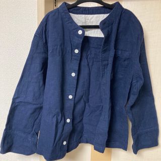 ムジルシリョウヒン(MUJI (無印良品))のキッズ　シャツ　長袖　ブラウス　サイズ120(ブラウス)