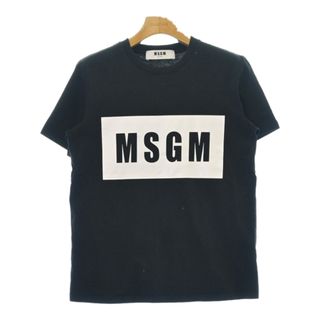 エムエスジイエム(MSGM)のMSGM エムエスジーエム Tシャツ・カットソー S 黒 【古着】【中古】(カットソー(半袖/袖なし))