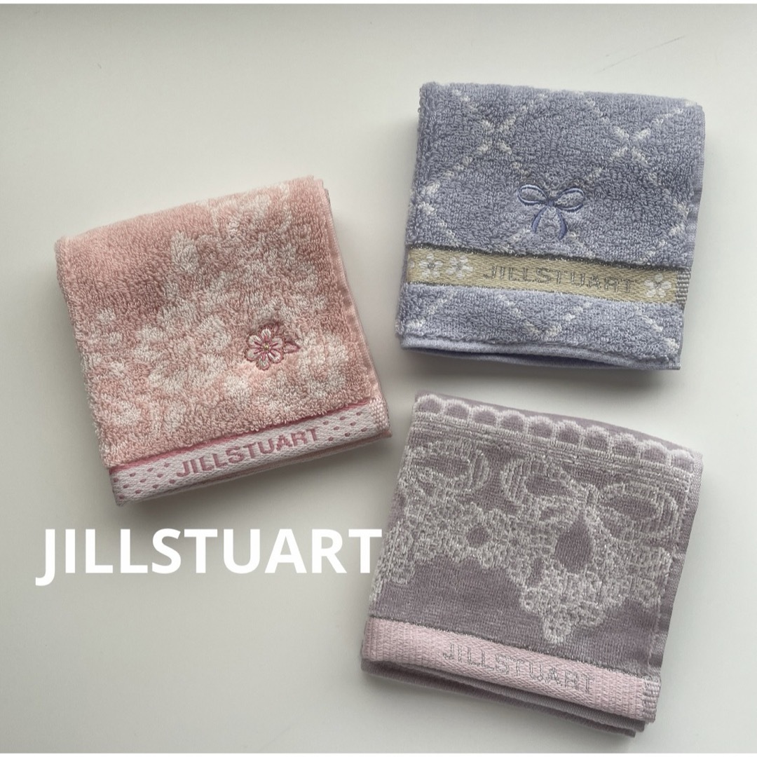 JILLSTUART(ジルスチュアート)の新品　ジルスチュアート　タオルハンカチ　3枚セット レディースのファッション小物(ハンカチ)の商品写真
