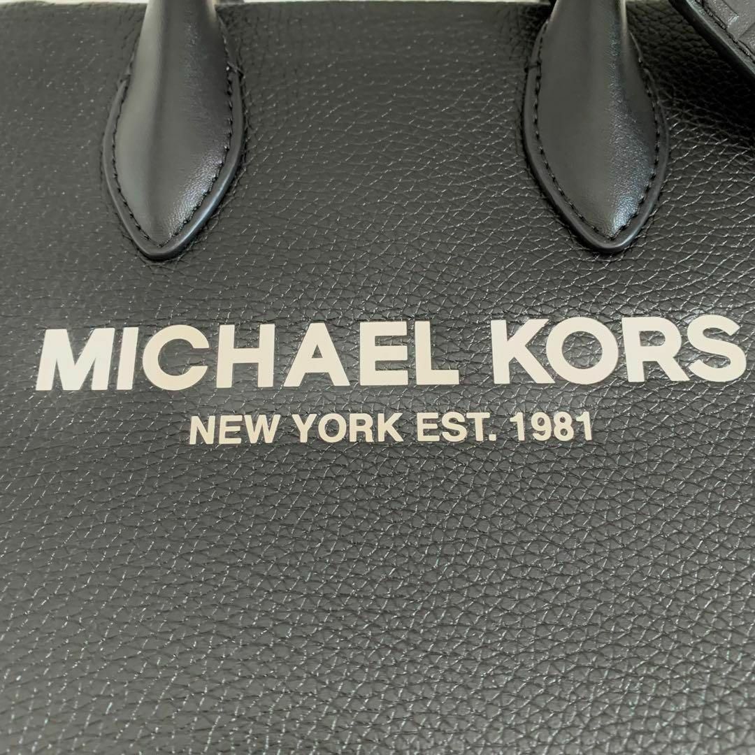 Michael Kors(マイケルコース)の美品✨マイケルコース ミレラ トートバッグ 2way ロゴ レザー 黒 袋付き レディースのバッグ(トートバッグ)の商品写真