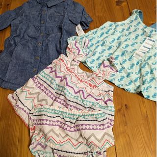 オールドネイビー(Old Navy)の新品　オールドネイビー 3点セット85(ワンピース)