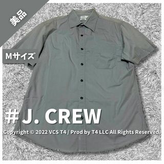 J.Crew - 【美品】ジェイクルー シャツ M 半袖 ライトグレー ✓3339