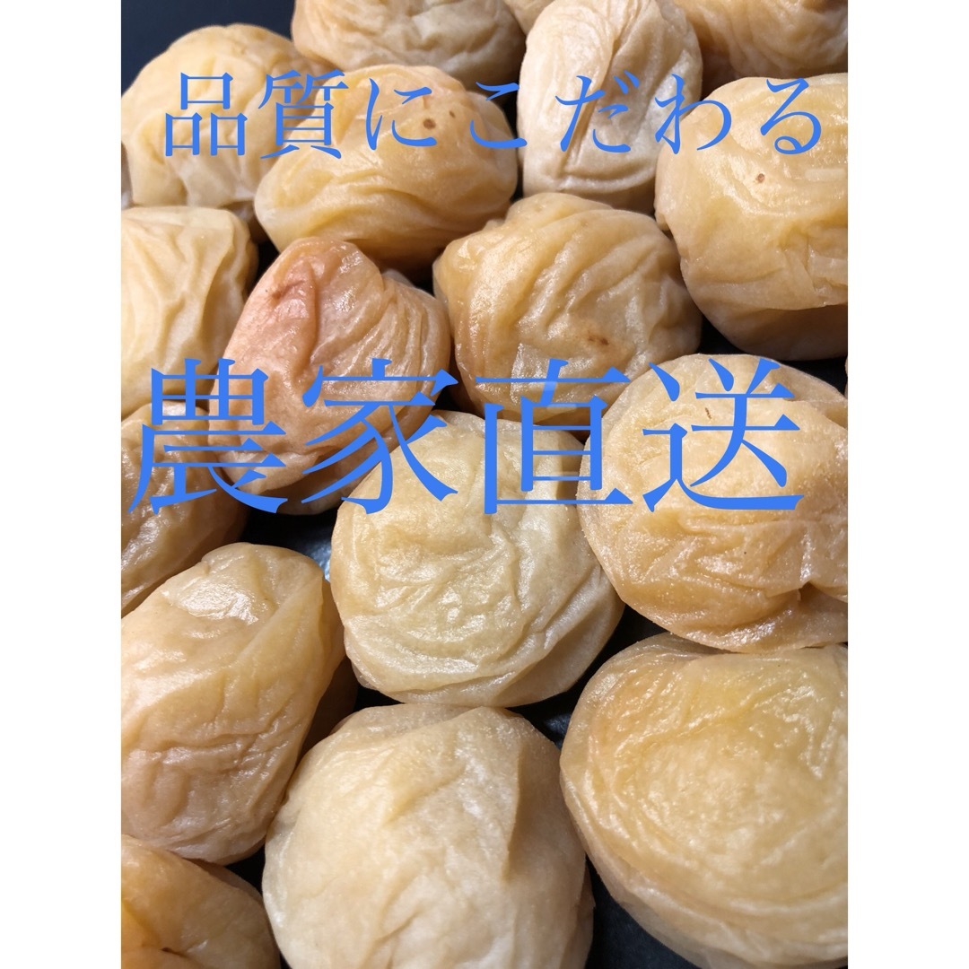 和歌山　紀州　南高梅　大切れ　無添加　お徳用 食品/飲料/酒の加工食品(漬物)の商品写真