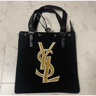 イヴサンローラン(Yves Saint Laurent)の【新品・未使用】イヴサンローラン　ノベルティ　トートバッグ　ブラック　ラスト1点(トートバッグ)