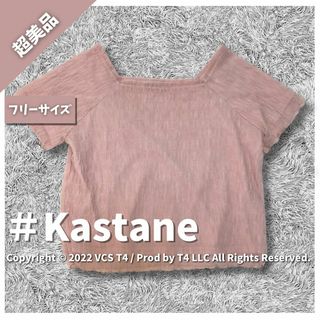 Kastane - 【超美品】カスタネ 半袖カットソー FREE SIZE ピンク系 ✓3332