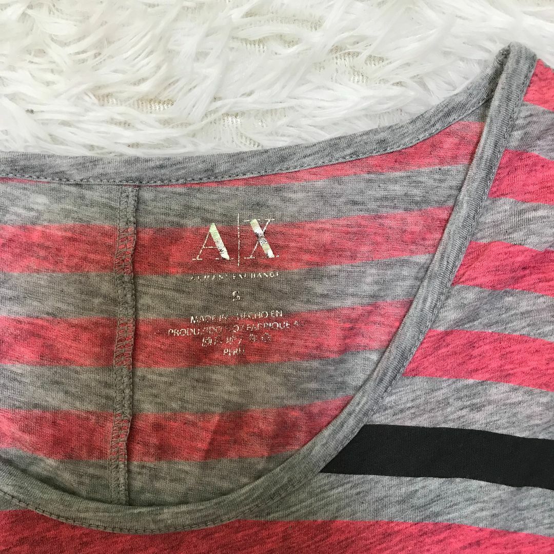 ARMANI EXCHANGE(アルマーニエクスチェンジ)の【美品】アルマーニ エクスチェンジ 長袖カットソー S ボーダー ✓3329 レディースのトップス(Tシャツ(長袖/七分))の商品写真