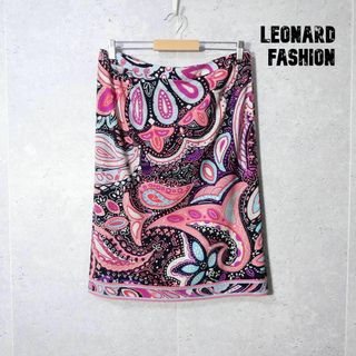 LEONARD - 美品 LEONARD FASHION ペイズリー柄 総柄 ロングスカート