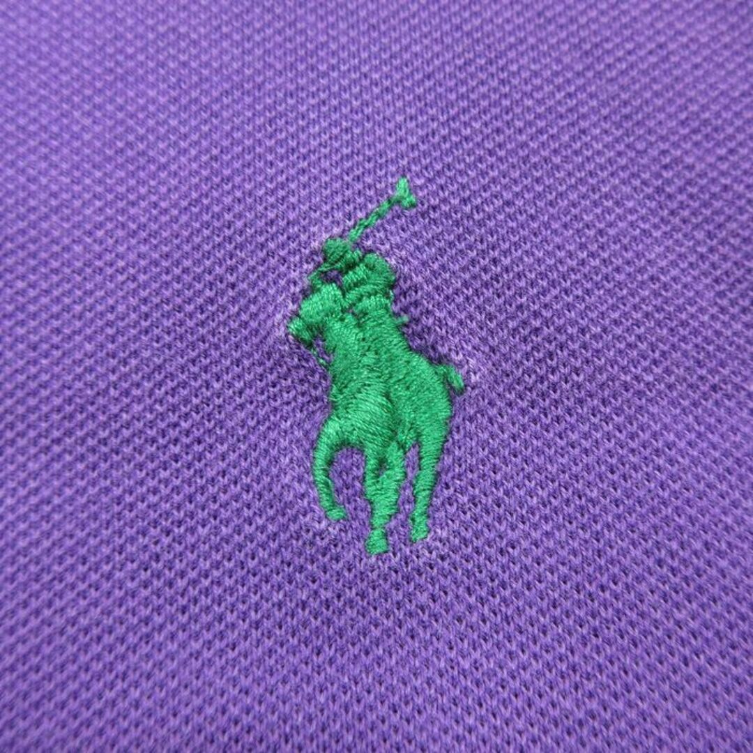 Ralph Lauren(ラルフローレン)のM★古着 ラルフローレン Ralph Lauren ポロゴルフ 半袖 ブラント ポロ シャツ メンズ 90年代 90s ワンポイントロゴ 鹿の子 紫 パープル 24apr02 中古 トップス メンズのトップス(ポロシャツ)の商品写真