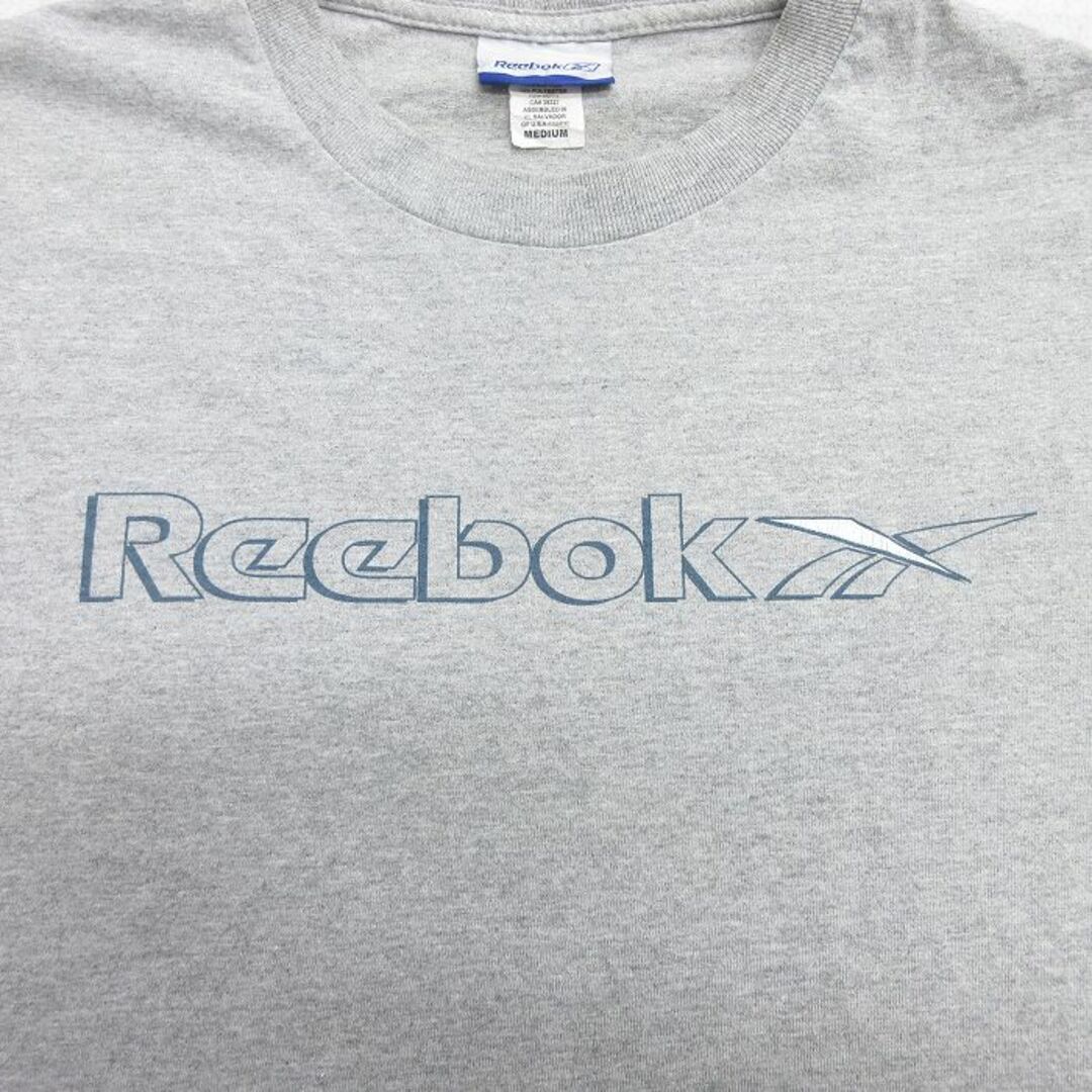 Reebok(リーボック)のXL★古着 リーボック REEBOK 半袖 ビンテージ Tシャツ メンズ 00年代 00s ビッグロゴ クルーネック グレー 霜降り 24apr02 中古 メンズのトップス(Tシャツ/カットソー(半袖/袖なし))の商品写真