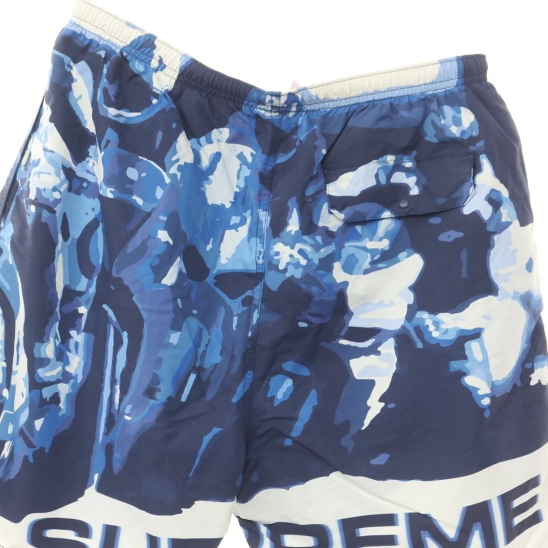 Supreme(シュプリーム)の【中古】シュプリーム Supreme 2020年春夏 Recing Water Short ナイロン ショートパンツ ブルーxネイビー×ホワイト【サイズM】【メンズ】 メンズのパンツ(ショートパンツ)の商品写真