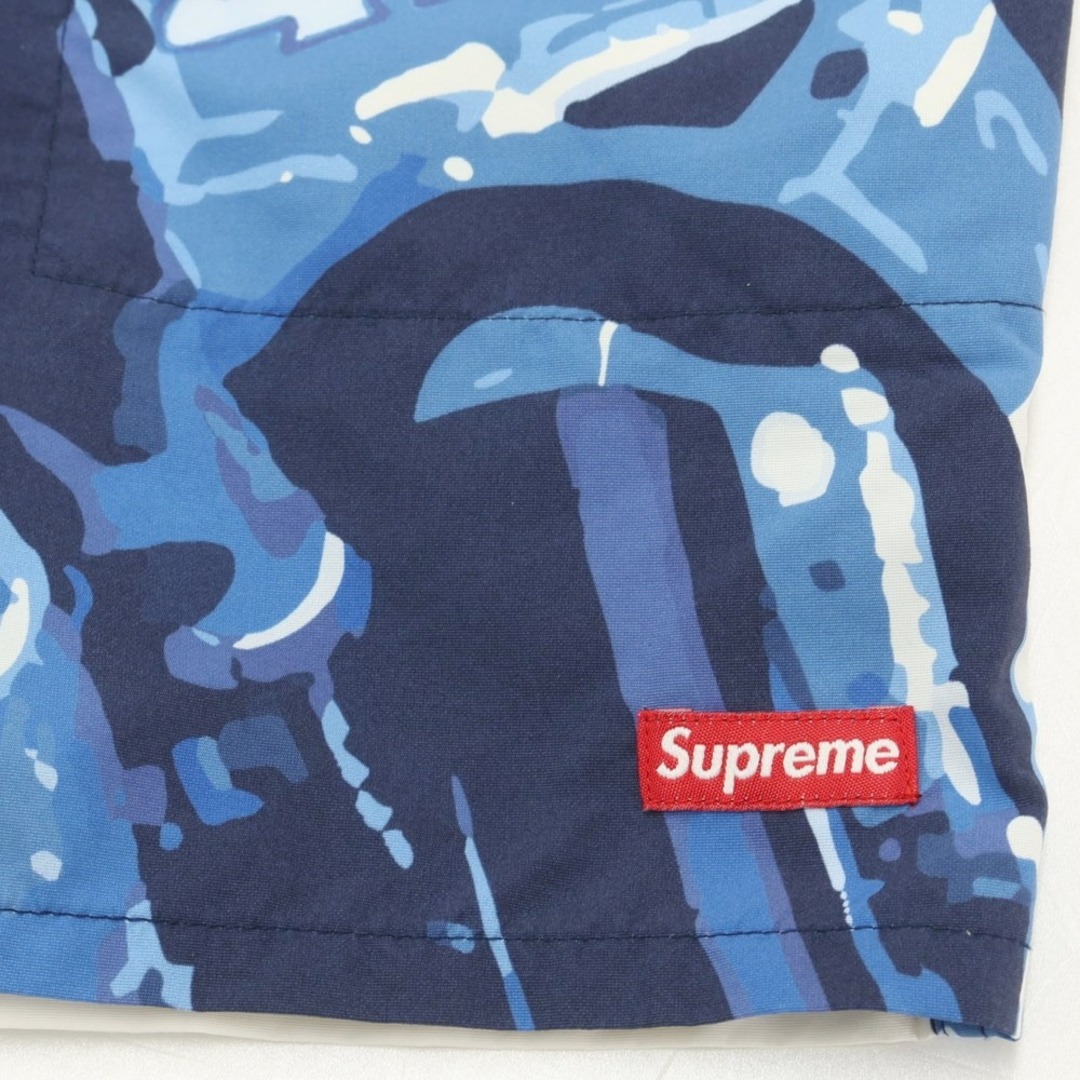 Supreme(シュプリーム)の【中古】シュプリーム Supreme 2020年春夏 Recing Water Short ナイロン ショートパンツ ブルーxネイビー×ホワイト【サイズM】【メンズ】 メンズのパンツ(ショートパンツ)の商品写真