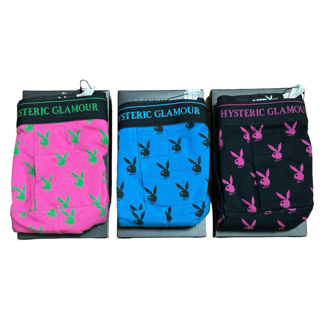 HYSTERIC GLAMOUR × PLAYBOY ボクサーパンツ 3点セット HYSTERIC GLAMOUR × PLAYBOY ボクサーパンツ 3点セット