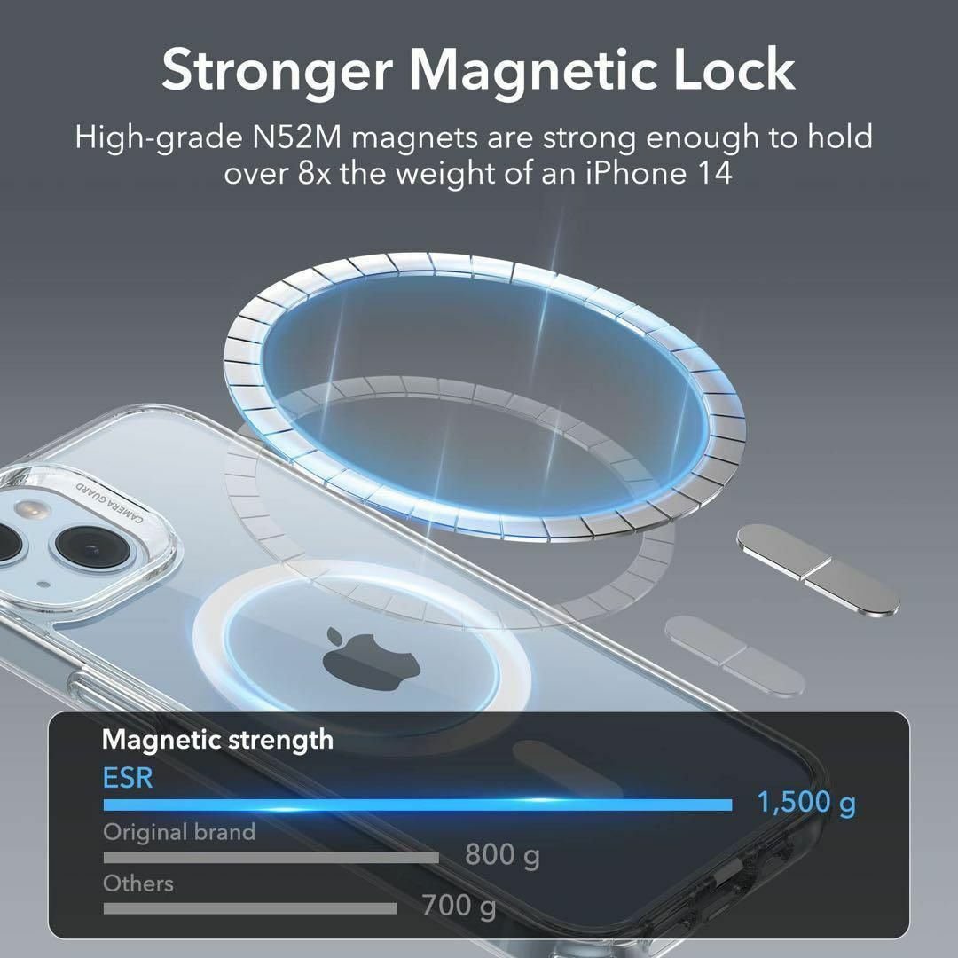 iPhone 14 Plus ケース MagSafe対応 6.7インチ クリア スマホ/家電/カメラのスマホアクセサリー(iPhoneケース)の商品写真