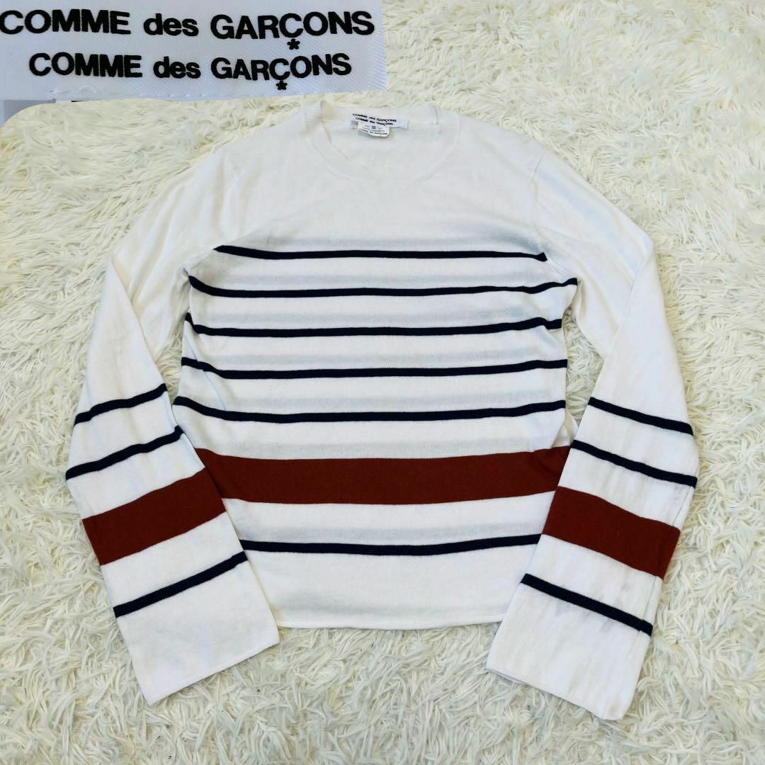 COMME des GARCONS(コムデギャルソン)のCOMME コムデギャルソン　ボーダー　ニット　セーター レディースのトップス(ニット/セーター)の商品写真