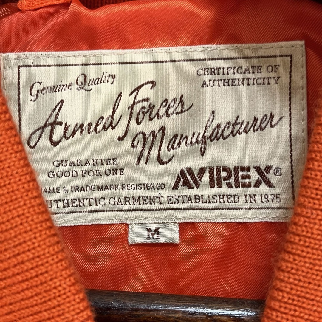 AVIREX(アヴィレックス)の★AVIREX L-2B TOMCAT ジャケット オレンジ M メンズのジャケット/アウター(フライトジャケット)の商品写真