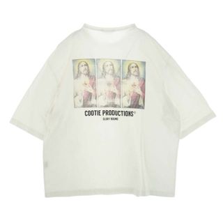 クーティー(COOTIE)のCOOTIE クーティー Ｔシャツ GLORY BOUND バックプリント キリスト オーバーサイズ 半袖 Tシャツ ホワイト系 M【中古】(シャツ)