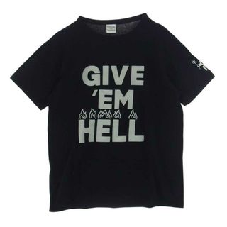 クーティー(COOTIE)のCOOTIE クーティー Ｔシャツ GIVE ME HELL  半袖 クルーネック Tシャツ ブラック系 M【中古】(シャツ)