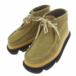 sacai - Sacai サカイ ブーツ 23SS 23-06576 × CLARKS クラークス Wallabee ワラビー ブーツ ライトブラウン系 US7.5【中古】