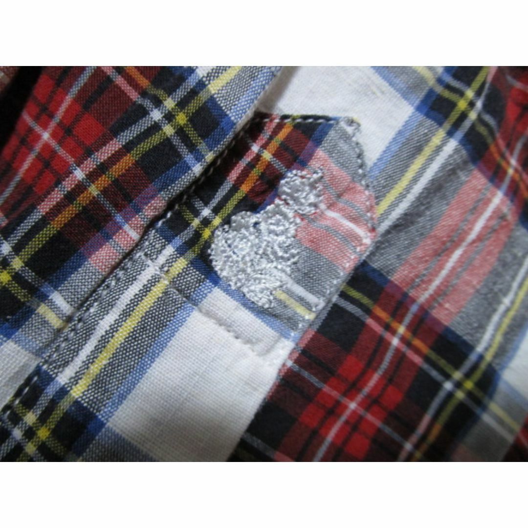 GUY ROVER(ギローバー)のGUY ROVER　ギローバー　チェックシャツ　イタリア製☆ホリゾンタルカラー メンズのトップス(シャツ)の商品写真