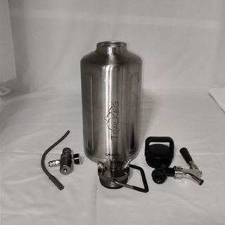 【中古】TrailKeg 1Gallon シルバー クラフトビール グラウラー(その他)