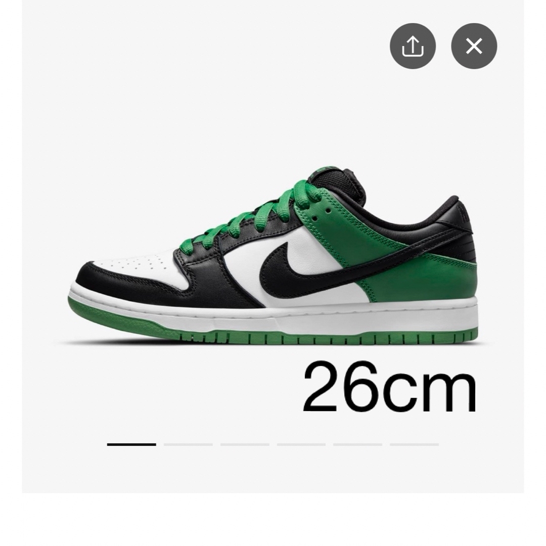 NIKE(ナイキ)の dunk low pro black and classic green メンズの靴/シューズ(スニーカー)の商品写真