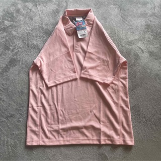 【未使用タグ付】Pair Walk クロダルマ　吸汗速乾　半袖ポロシャツ　ピンク(ポロシャツ)