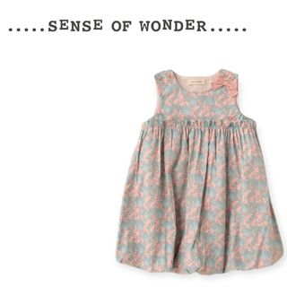 センスオブワンダー(sense of wonder)のI 607 センスオブワンダー　リバティプリントバルーンワンピース　110(ワンピース)