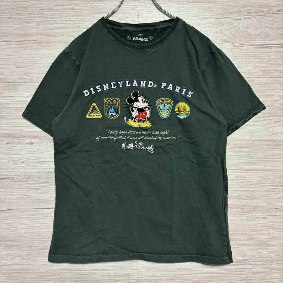 Disney(ディズニー)の【入手困難】Disney ディズニー　Tシャツ　Lサイズ　刺繍　海外輸入　一点物 メンズのトップス(Tシャツ/カットソー(半袖/袖なし))の商品写真