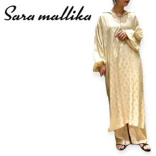 サラマリカ(Sara Mallika)のE231 Sara mallikaリーフ ジャガード ワンピース(ロングワンピース/マキシワンピース)