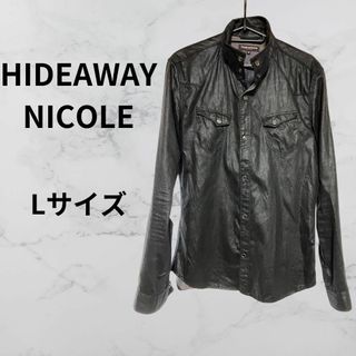 ハイダウェイ(HIDEAWAY)のHIDEAWAYS NICOLE フェイクスエードスタンドカラーシャツ(シャツ)