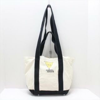 MAISON KITSUNE(メゾンキツネ) ショルダーバッグ - アイボリー×黒 2way コットン