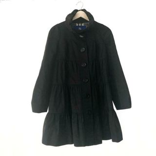 バーバリーブルーレーベル(BURBERRY BLUE LABEL)のBurberry Blue Label(バーバリーブルーレーベル) コート サイズ36 S レディース - 黒 長袖/ギャザー/春/秋(その他)