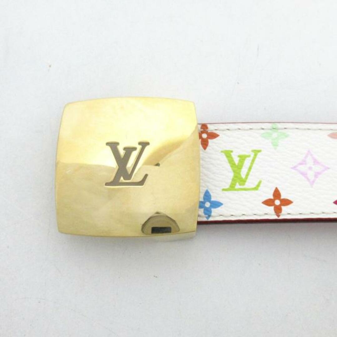 LOUIS VUITTON(ルイヴィトン)のLOUIS VUITTON(ルイヴィトン) ベルト モノグラムマルチカラー美品  サンチュール・LV CUT 30MM  “モノグラム・マルチカラー” M9682W ブロン モノグラム・マルチカラー キャンバス、カーフレザー レディースのファッション小物(ベルト)の商品写真