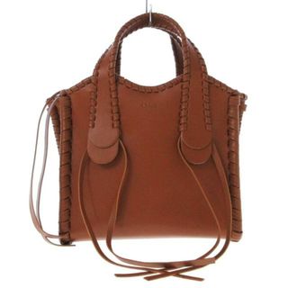 クロエ(Chloe)のChloe(クロエ) ハンドバッグ レディース美品  モニー スモールトートバッグ CHC23AS590L02247 ブラウン シャイニーカーフスキン(ハンドバッグ)