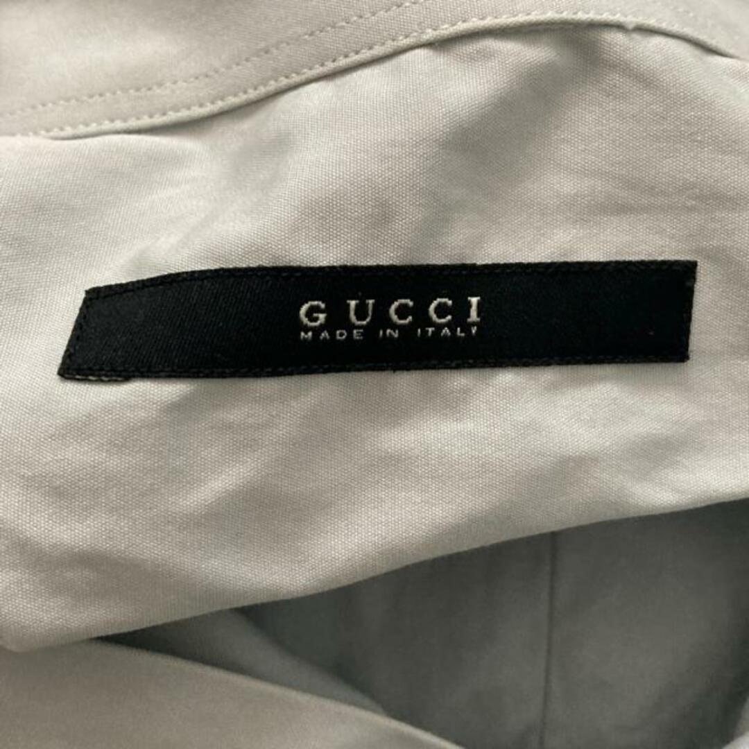 Gucci(グッチ)のGUCCI(グッチ) 長袖シャツ サイズ38 M メンズ - ライトグレー メンズのトップス(シャツ)の商品写真