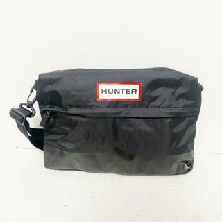 ハンター(HUNTER)のHUNTER(ハンター) ショルダーバッグ美品  オリジナル リップストップ サコッシュ UBC1130KBM 黒 ストラップ着脱可 ナイロン(ショルダーバッグ)