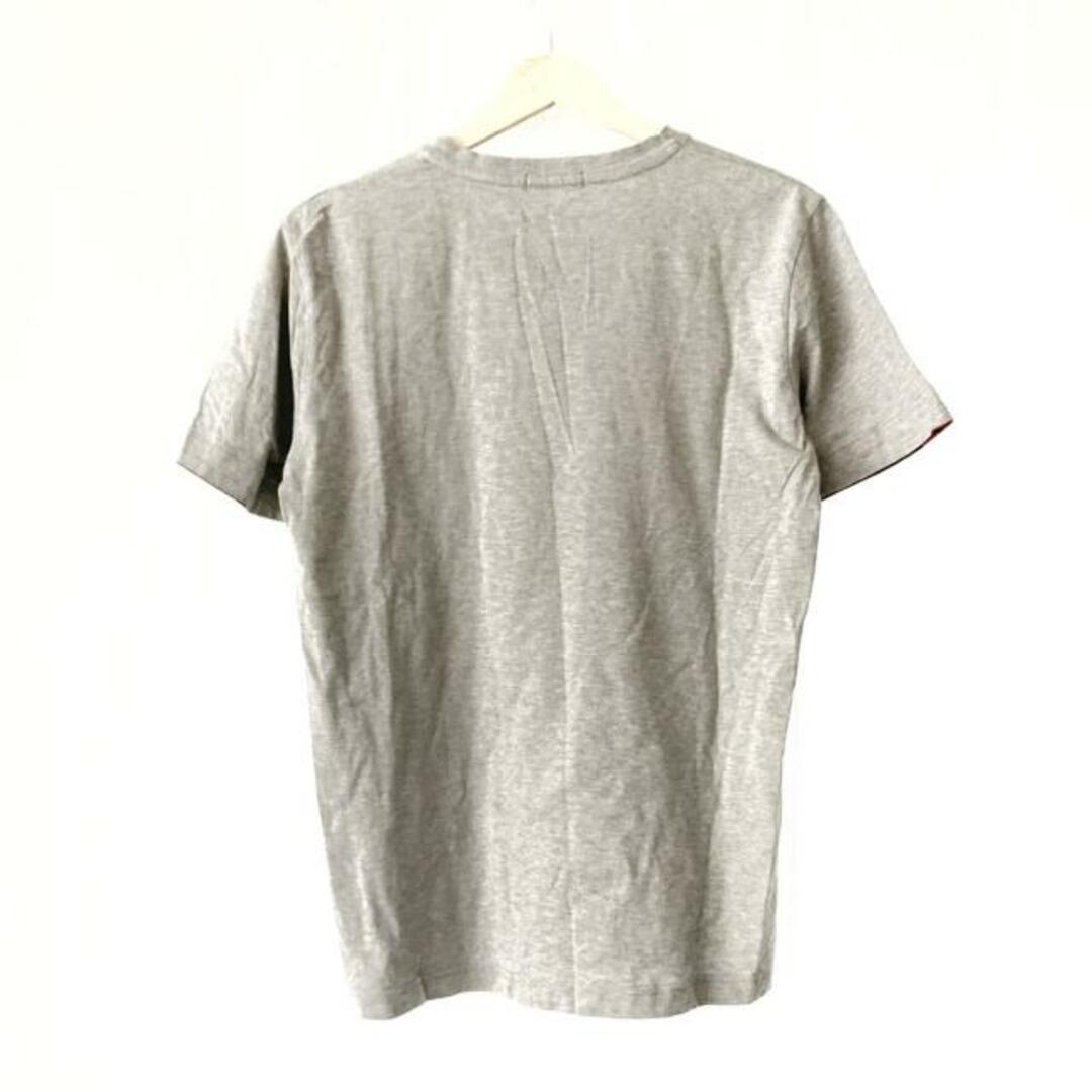 BLACK LABEL CRESTBRIDGE(ブラックレーベルクレストブリッジ)のBLACK LABEL CRESTBRIDGE(ブラックレーベルクレストブリッジ) 半袖Tシャツ サイズL レディース - ライトグレー×レッド×マルチ Vネック レディースのトップス(Tシャツ(半袖/袖なし))の商品写真