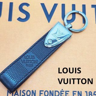 LOUIS VUITTON - ルイヴィトン ダミエアンフィニ ポルトクレ ドラゴンヌ オニキス  キーホルダー