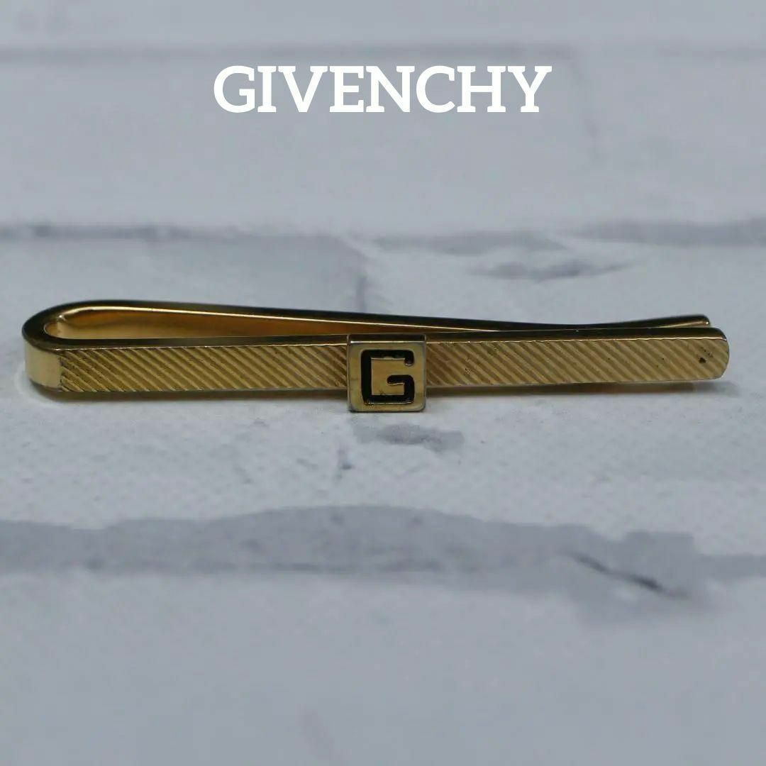 GIVENCHY(ジバンシィ)の【匿名配送】ジバンシー タイピン ゴールド ロゴ シンプル 2 メンズのファッション小物(ネクタイピン)の商品写真