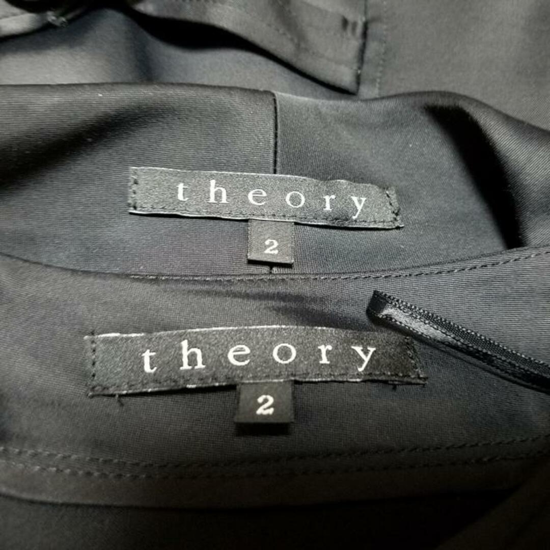 theory(セオリー)のtheory(セオリー) スカートスーツ サイズ2 S レディース - 黒 レディースのフォーマル/ドレス(スーツ)の商品写真