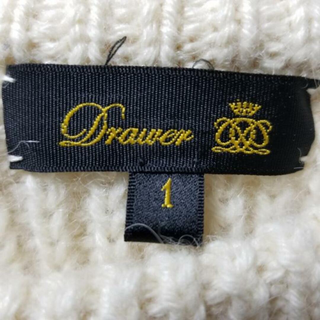 Drawer(ドゥロワー)のDrawer(ドゥロワー) 長袖セーター サイズ1 S レディース - アイボリー クルーネック/ショート丈 レディースのトップス(ニット/セーター)の商品写真