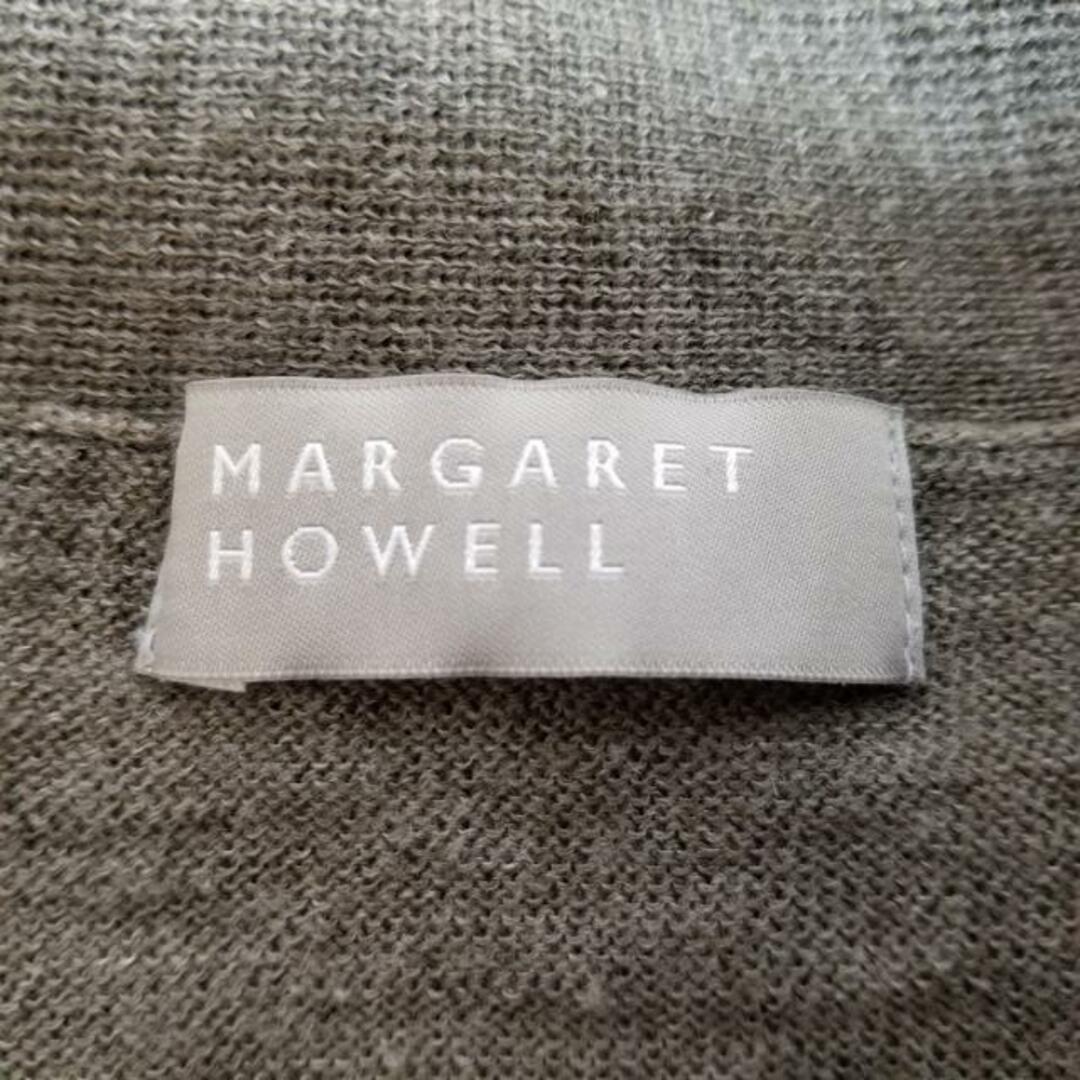 MARGARET HOWELL(マーガレットハウエル)のMargaretHowell(マーガレットハウエル) 半袖セーター レディース - グレーベージュ レディースのトップス(ニット/セーター)の商品写真