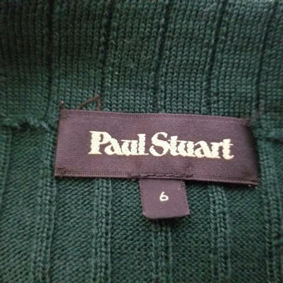 Paul Stuart(ポールスチュアート)のPaulStuart(ポールスチュアート) ワンピース サイズ6 M レディース - ダークグリーン ハイネック/長袖/ロング/ニット レディースのワンピース(その他)の商品写真