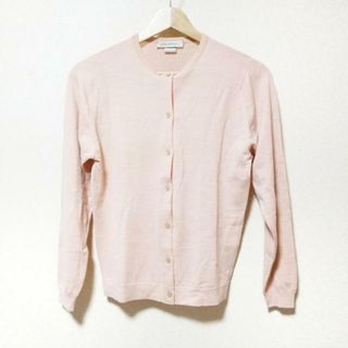 ジョンスメドレー(JOHN SMEDLEY)のJOHN SMEDLEY(ジョンスメドレー) カーディガン サイズS レディース美品  - ライトピンク 長袖(カーディガン)