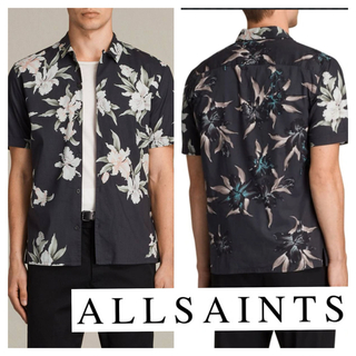 All Saints - 良品■オールセインツ■レイバック フローラル 花柄 オープンカラー アロハシャツ