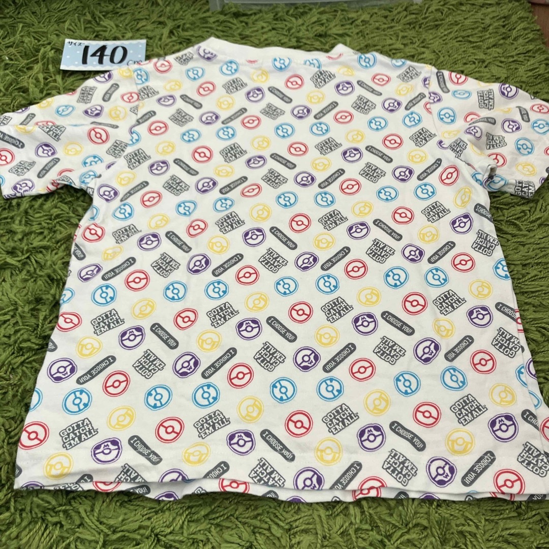 140 ポケモン　モンスターボール　tシャツ キッズ/ベビー/マタニティのキッズ服男の子用(90cm~)(Tシャツ/カットソー)の商品写真